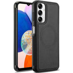 LC.IMEEKE For Samsung Galaxy A34 5G Magnetic Case Leather+TPU Back Cover