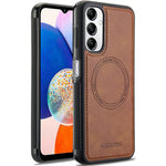 LC.IMEEKE For Samsung Galaxy A34 5G Magnetic Case Leather+TPU Back Cover