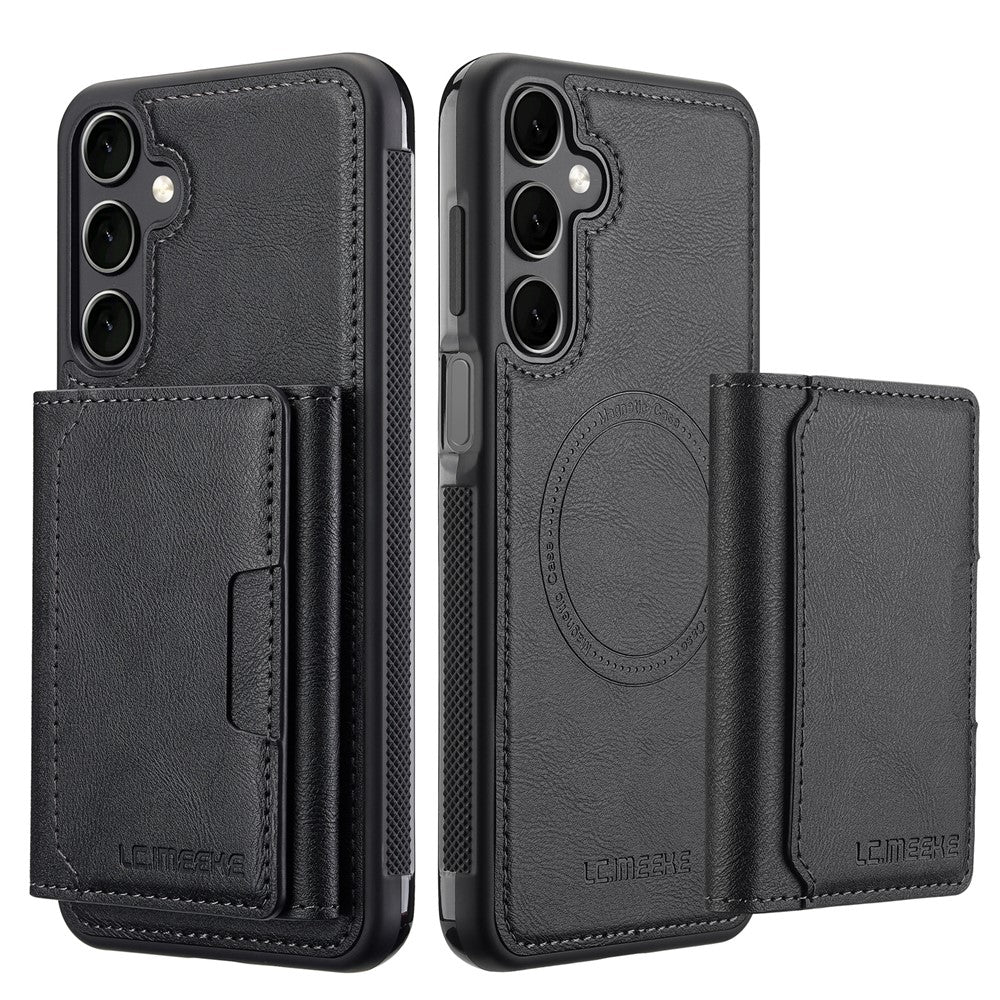 LC.IMEEKE L5 til Samsung Galaxy A55 5G Magnetisk Telefoncover i Læder med Aftagelig Kortholder