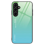 Til Samsung Galaxy A16 5G / 4G Etui, Hærdet Glas+TPU Telefoncover med Gradientfarve