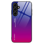Til Samsung Galaxy A16 5G / 4G Etui, Hærdet Glas+TPU Telefoncover med Gradientfarve