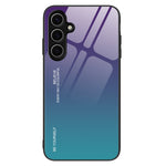 Til Samsung Galaxy A16 5G / 4G Etui, Hærdet Glas+TPU Telefoncover med Gradientfarve