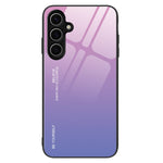 Til Samsung Galaxy A16 5G / 4G Etui, Hærdet Glas+TPU Telefoncover med Gradientfarve
