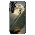 Til Samsung Galaxy A16 5G / 4G Cover Hærdet Glas+PC+TPU Telefonbeskytter Mønsterprint