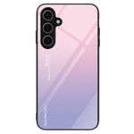 Til Samsung Galaxy A16 5G / 4G Cover Hærdet Glas+PC+TPU Telefonbeskytter Mønsterprint