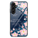 For Samsung Galaxy A36 5G Case Tempered Glass+PC+TPU Phone Protector Pattern Printing