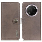 KHAZNEH For Honor Magic7 Lite 5G / X9c 5G / X60 Pro 5G Wallet Case Cowhide Texture Leather Flip Phone Cover