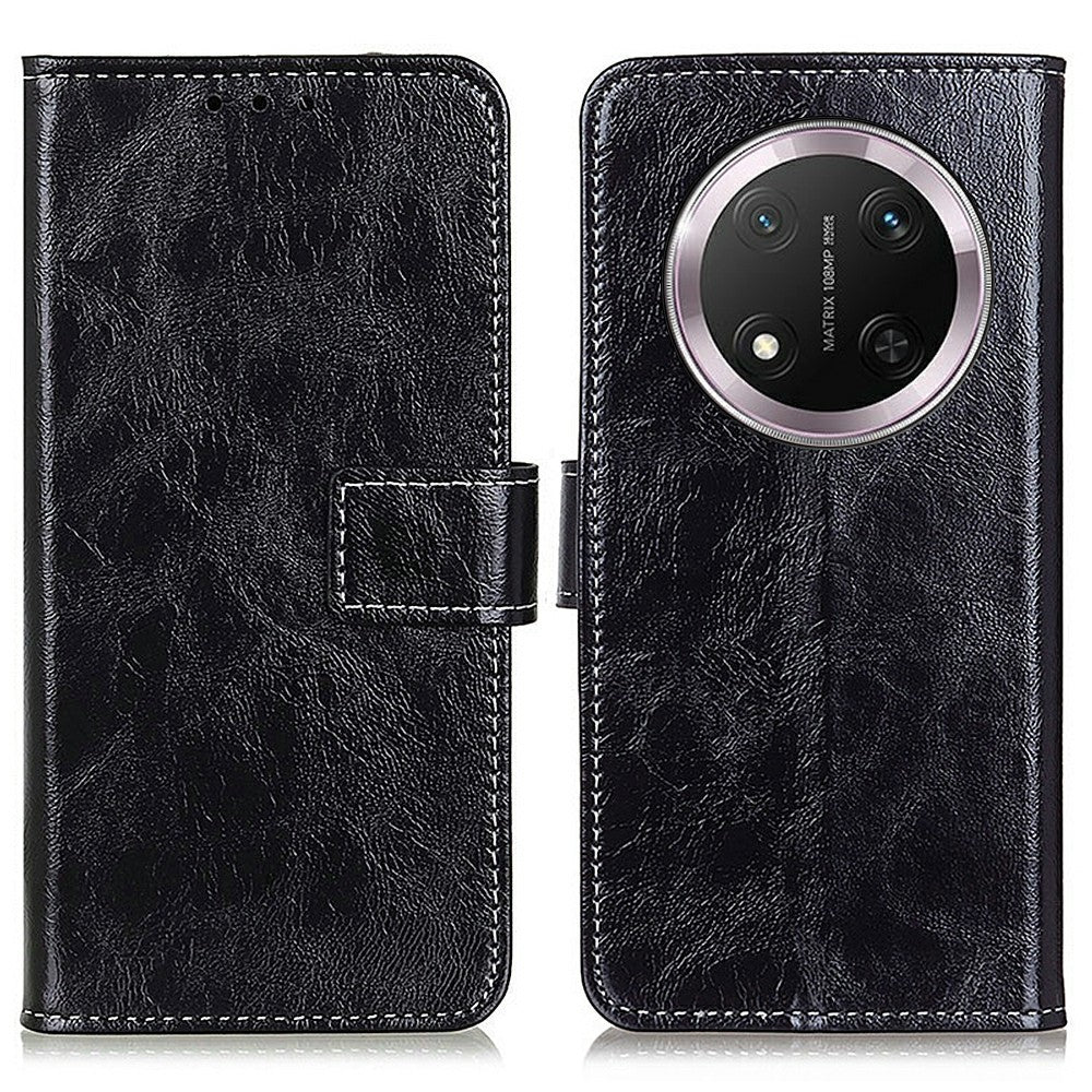 For Honor Magic7 Lite 5G / X9c 5G / X60 Pro 5G Leather Case Wallet Phone Cover Crazy Horse Texture