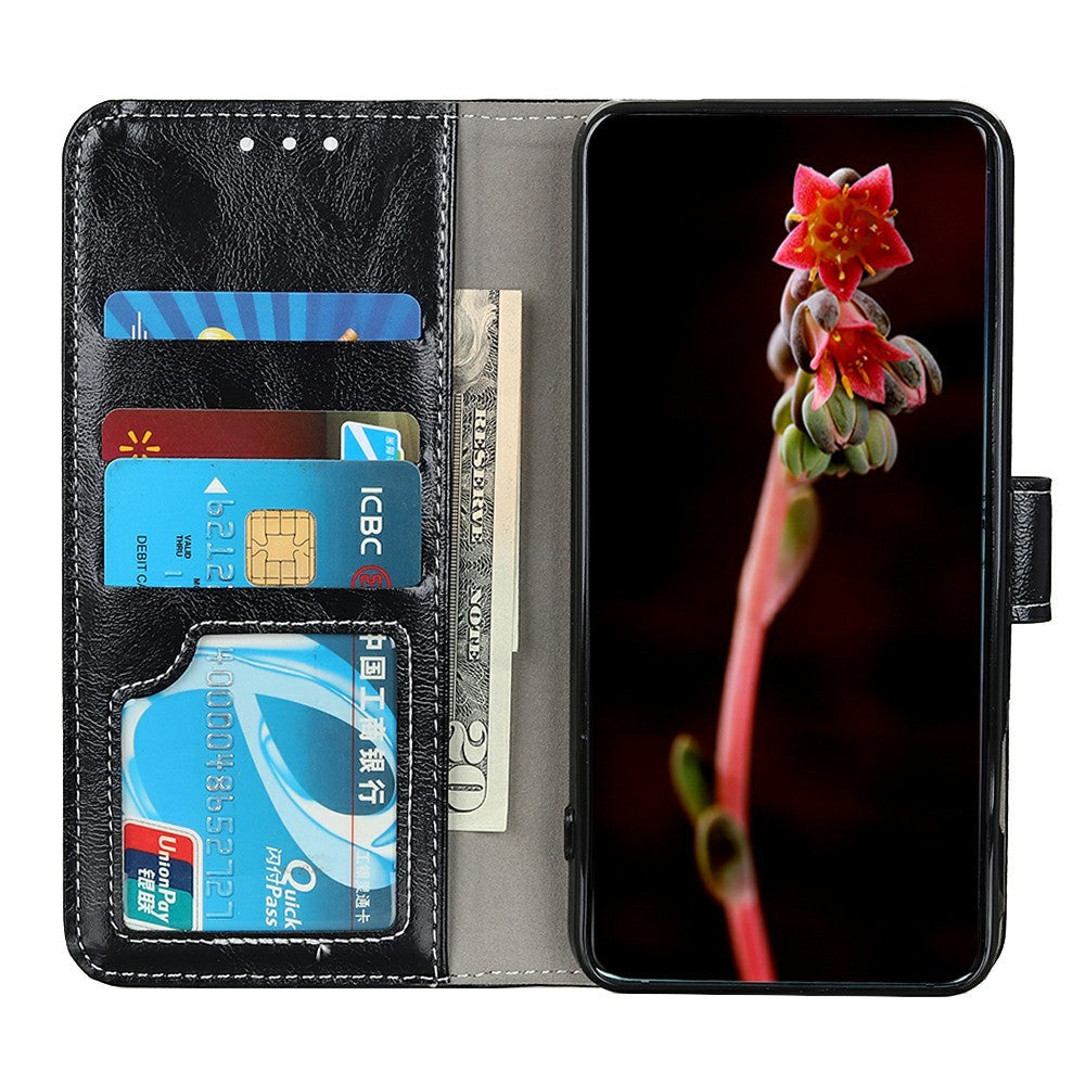 For Honor Magic7 Lite 5G / X9c 5G / X60 Pro 5G Leather Case Wallet Phone Cover Crazy Horse Texture
