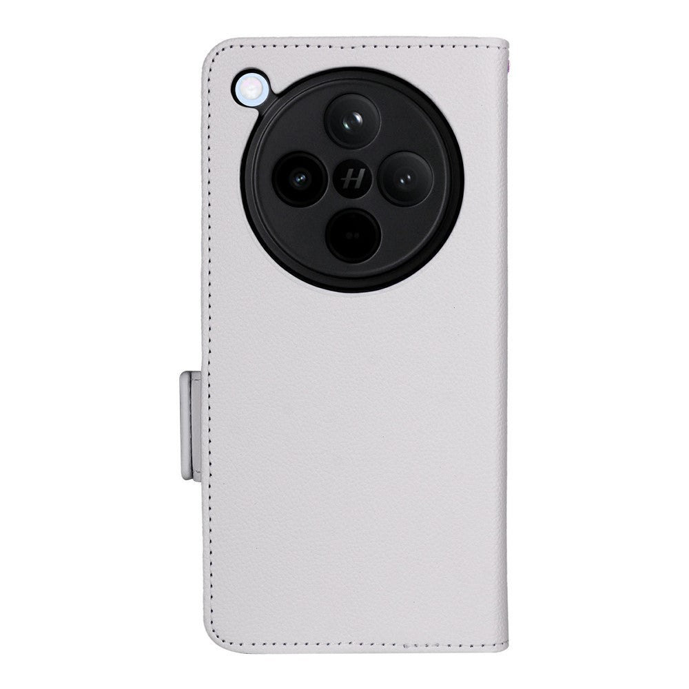 For Oppo Find X8 5G Case with Wrist Strap Litchi Texture PU Leather Wallet Phone Cover