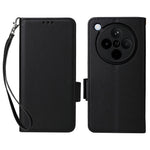 For Oppo Find X8 5G Case with Wrist Strap Litchi Texture PU Leather Wallet Phone Cover
