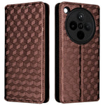 For Oppo Find X8 5G Wallet Case Rhombus Imprinted Leather Phone Cover