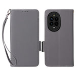 Huawei nova 13 Pro 5G-skal med handledsrem, litchitexturerat PU-läder, plånboksfodral