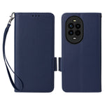 Huawei nova 13 Pro 5G-skal med handledsrem, litchitexturerat PU-läder, plånboksfodral