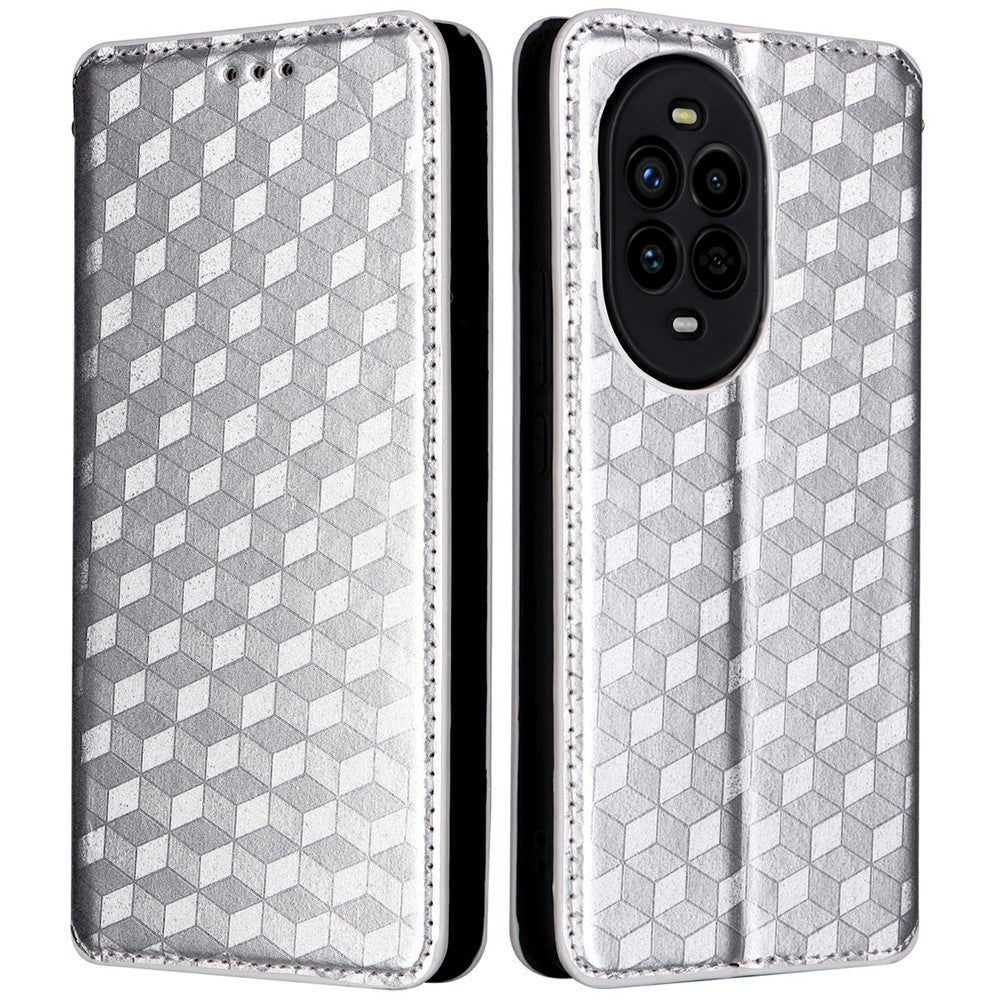 For Huawei nova 13 Pro 5G Wallet Case Rhombus Imprinted Leather Phone Cover
