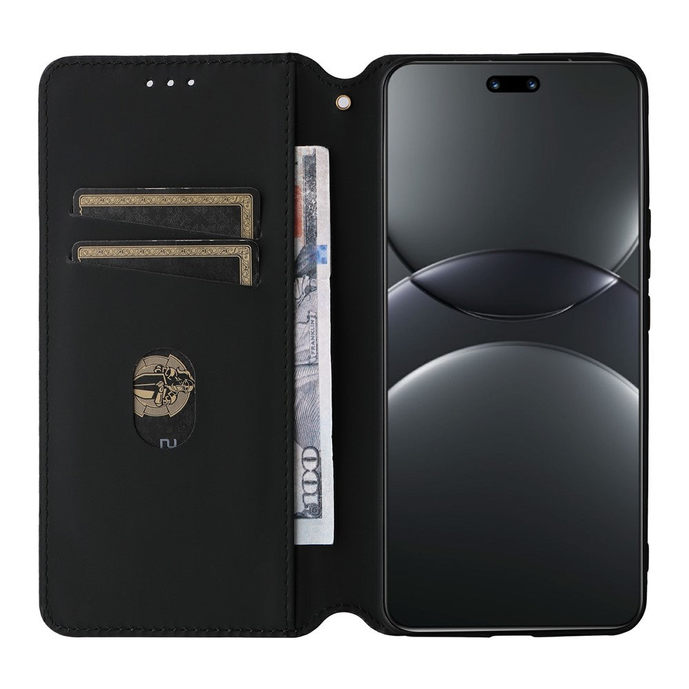 For Huawei nova 13 Pro 5G Wallet Case Rhombus Imprinted Leather Phone Cover