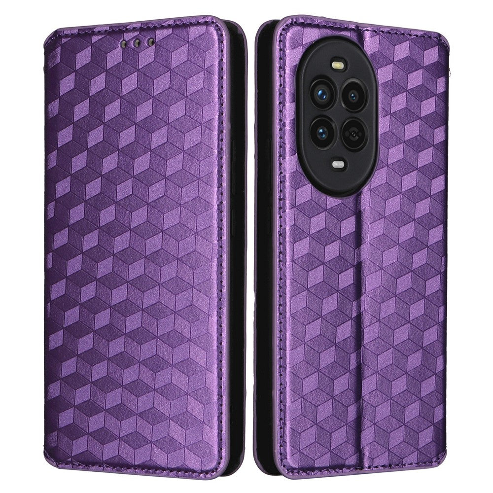 For Huawei nova 13 Pro 5G Wallet Case Rhombus Imprinted Leather Phone Cover