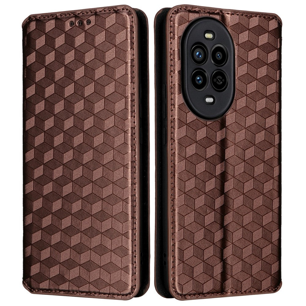 For Huawei nova 13 Pro 5G Wallet Case Rhombus Imprinted Leather Phone Cover