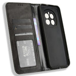 For Honor Magic7 5G Leather Case Wallet Stand Retro Texture Phone Cover