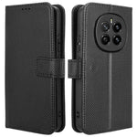 For Honor Magic7 5G Case PU Leather Diamond Texture Wallet Phone Cover