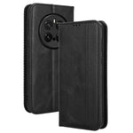 For Honor Magic7 Pro 5G Leather Case Wallet Stand Retro Texture Phone Cover