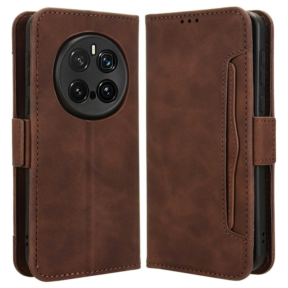 For Honor Magic7 Pro 5G Leather Case Phone Wallet Cover with Multiple Card Slots