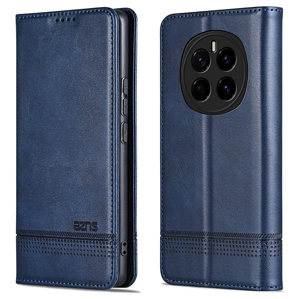 AZNS For Honor Magic7 5G Case Cowhide Texture PU Leather Wallet Phone Cover