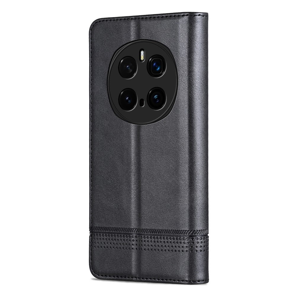 AZNS For Honor Magic7 Pro 5G Case Cowhide Texture PU Leather Wallet Phone Cover