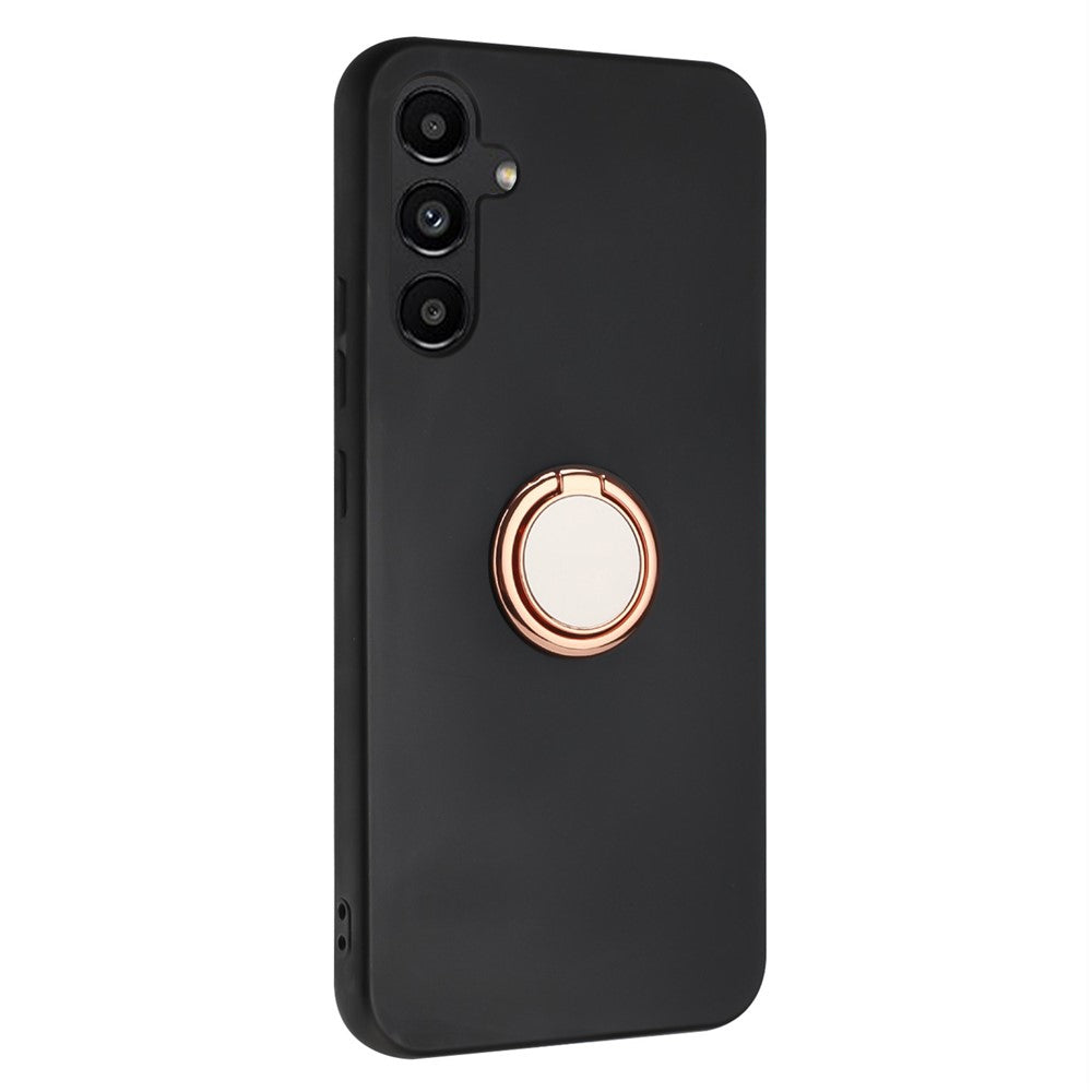 For Samsung Galaxy A56 5G / M56 5G Matte Case Ring Kickstand Soft TPU Phone Cover