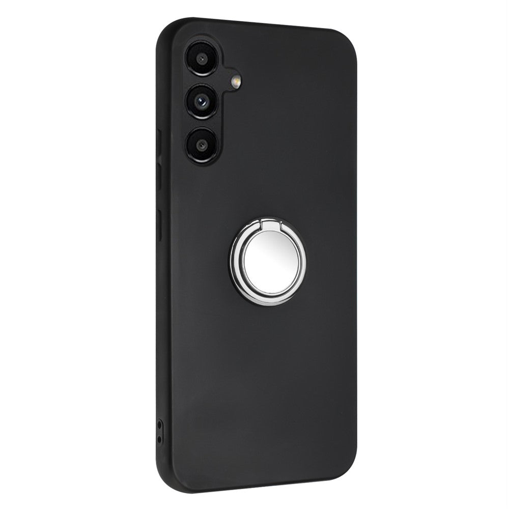 For Samsung Galaxy A56 5G / M56 5G Matte Case Ring Kickstand Soft TPU Phone Cover