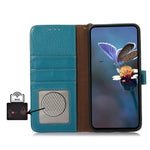 For Honor Magic7 Lite 5G / X9c 5G / X60 Pro 5G Case RFID Blocking Genuine Cow Leather Phone Cover Litchi Texture