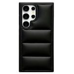 For Samsung Galaxy S23 Ultra Case Puffer Jacket Leather+TPU Soft Touch Phone Cover