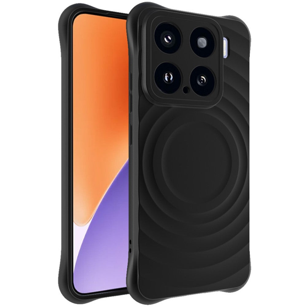 IMAK UC-6-serien til Xiaomi 15/15 Custom Edition-cover med vanddråbestruktur og skridsikkert mat TPU-cover