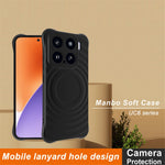 IMAK UC-6-serien til Xiaomi 15/15 Custom Edition-cover med vanddråbestruktur og skridsikkert mat TPU-cover