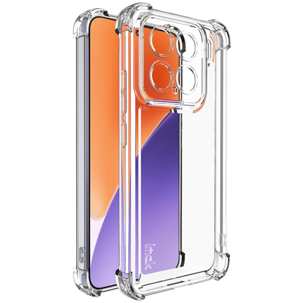 IMAK UX-4 Series for Xiaomi 15 / 15 Custom Edition Case Straight Frame Four Corner Shockproof Clear TPU Cover