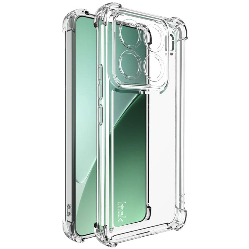 IMAK UX-4 Series for Xiaomi 15 Pro Case Straight Frame Four Corner Shockproof Clear TPU Cover