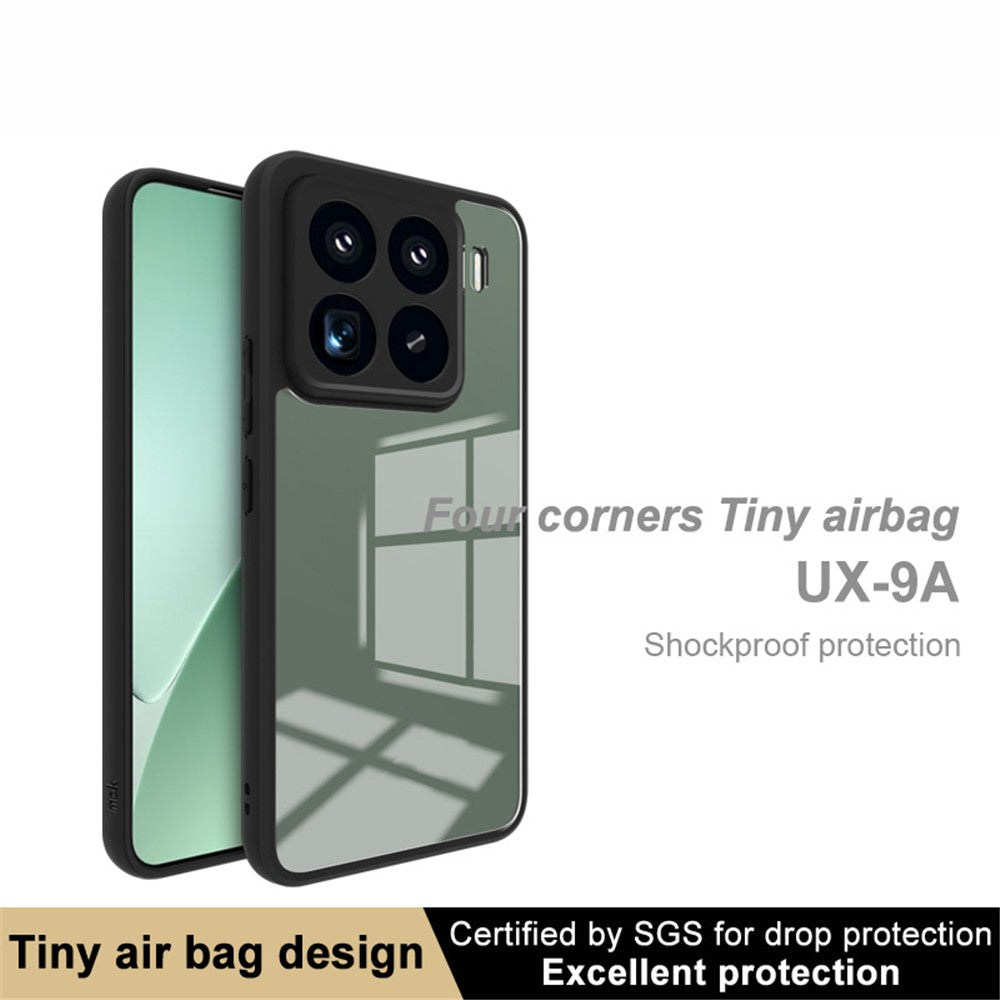 IMAK UX-9A Series for Xiaomi 15 Pro Clear Case TPU+PC Phone Cover Reinforced Corners