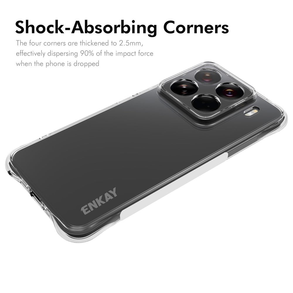 ENKAY HAT PRINCE For Xiaomi 15 Pro Clear Phone Case   Shockproof Anti-Slip TPU Cover