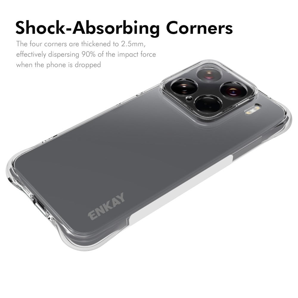 ENKAY HAT PRINCE For Xiaomi 15 Clear Phone Case   Shockproof Anti-Slip TPU Cover