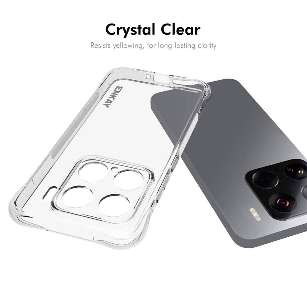 ENKAY HAT PRINCE For Xiaomi 15 Clear Phone Case   Shockproof Anti-Slip TPU Cover