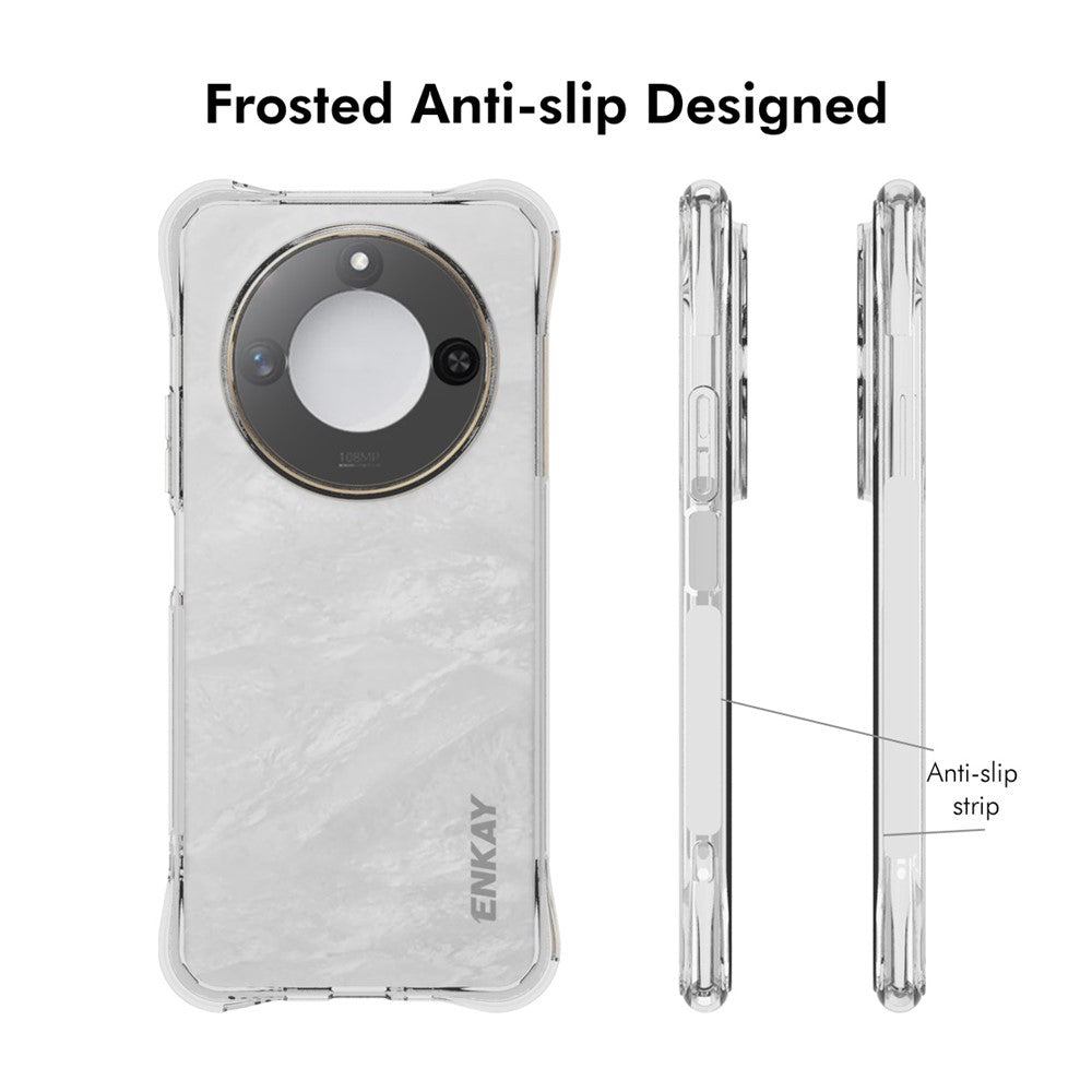 ENKAY HAT PRINCE For Honor X60 5G Clear Phone Case   Shockproof Anti-Slip TPU Cover