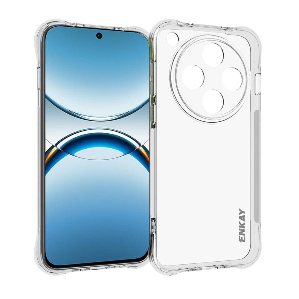 ENKAY HAT PRINCE För Oppo Find X8 5G Genomskinligt mobilskal Stötsäkert Halkfritt TPU-Skal