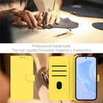 Til Samsung Galaxy A55 5G Cover Ensfarvet Pung Læder Telefoncover med Rem