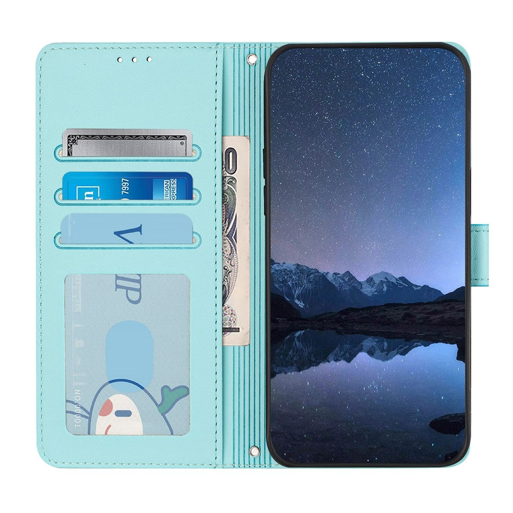 For Xiaomi Redmi Note 14 Pro+ 5G / 14 Pro 5G / Poco X7 5G Case with Strap RFID Blocking Leather Wallet Phone Cover Cat Mouse Pattern