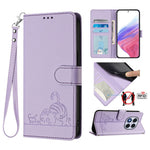 For Xiaomi Redmi Note 14 Pro+ 5G / 14 Pro 5G / Poco X7 5G Case with Strap RFID Blocking Leather Wallet Phone Cover Cat Mouse Pattern