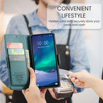 CASEME For Xiaomi Redmi Note 14 5G Leather Case  023 RFID Blocking 3 Card Slot Mobile Cover