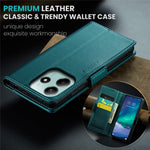 CASEME For Xiaomi Redmi Note 14 5G Leather Case  023 RFID Blocking 3 Card Slot Mobile Cover