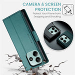 CASEME For Xiaomi Redmi Note 14 5G Leather Case  023 RFID Blocking 3 Card Slot Mobile Cover
