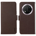 ABEEL For Honor Magic7 Lite 5G / X9c 5G / X60 Pro 5G Case Litchi Texture Leather RFID Blocking Phone Cover
