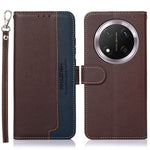 KHAZNEH For Honor Magic7 Lite 5G / X9c 5G / X60 Pro 5G Case RFID Blocking Wallet PU Leather Phone Cover